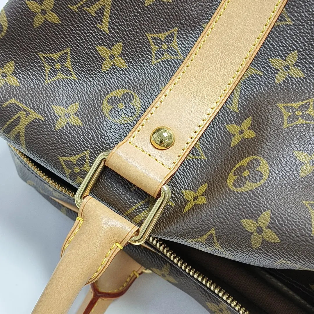 Monogram Coated Canvas Top Handle Bag Brown