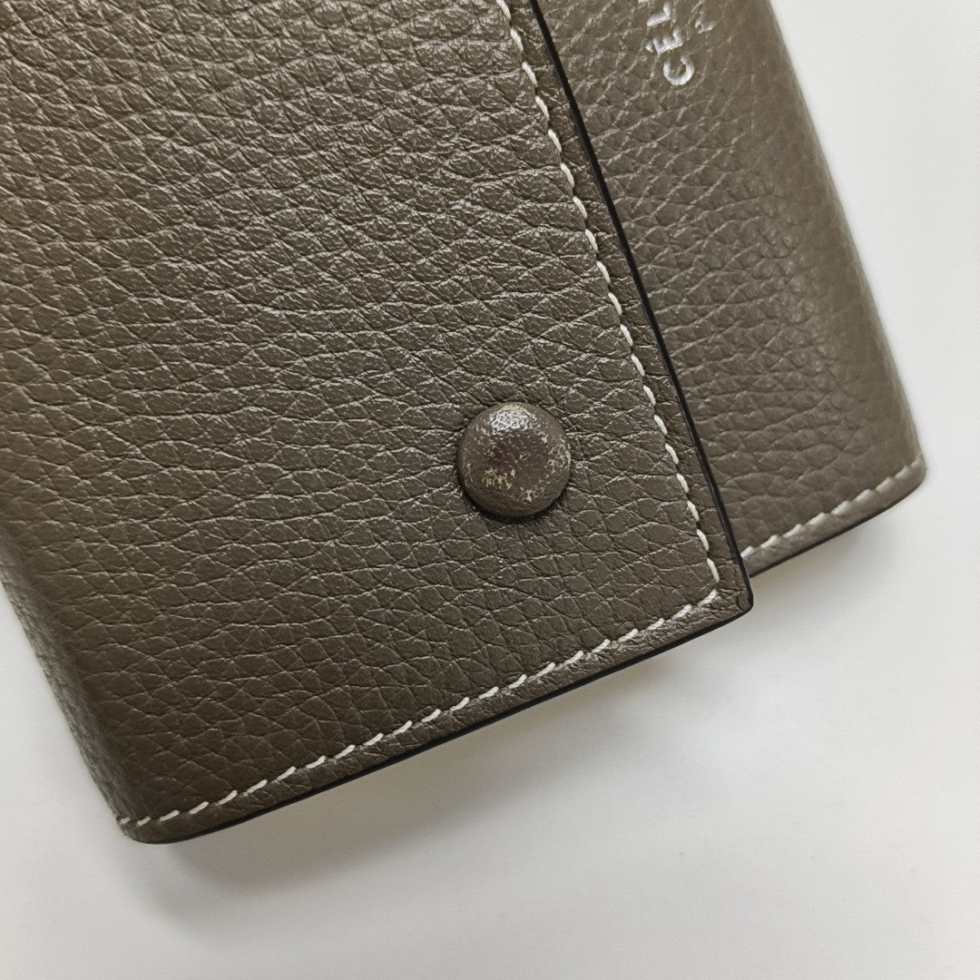 Calfskin Wallet Gray