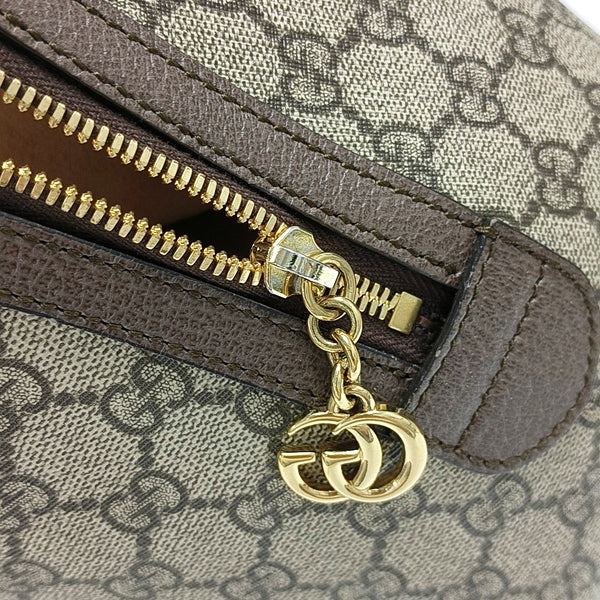 Ophidia Medium Monogram Coated Canvas Beige