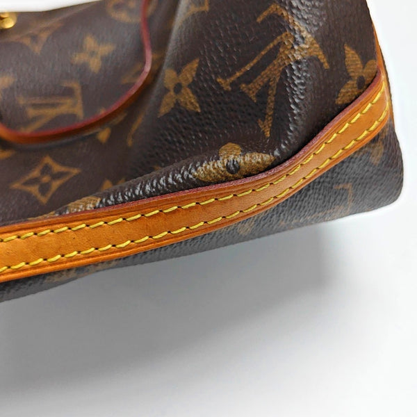 NÉONOÉ Nano Monogram Coated Canvas Brown