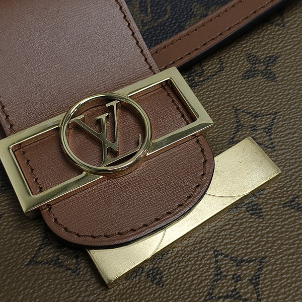 DAUPHINE MM Monogram Coated Canvas Brown