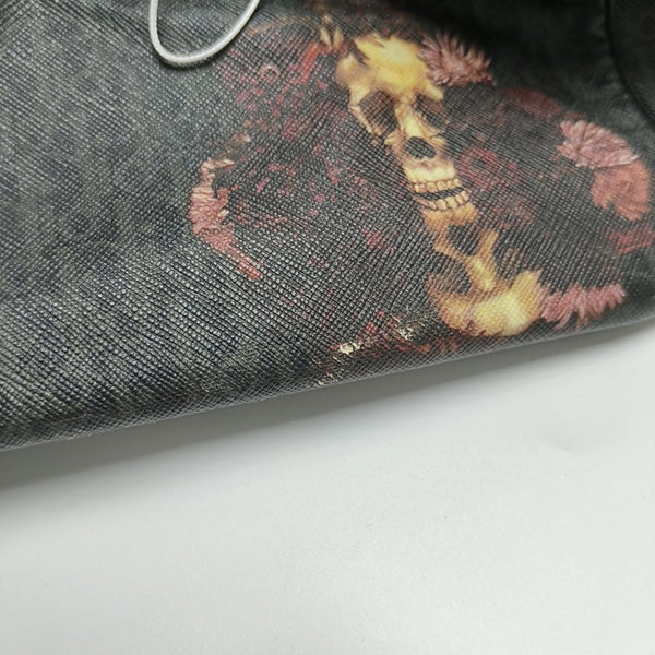 Coated Canvas Top Handle Bag Multicolor