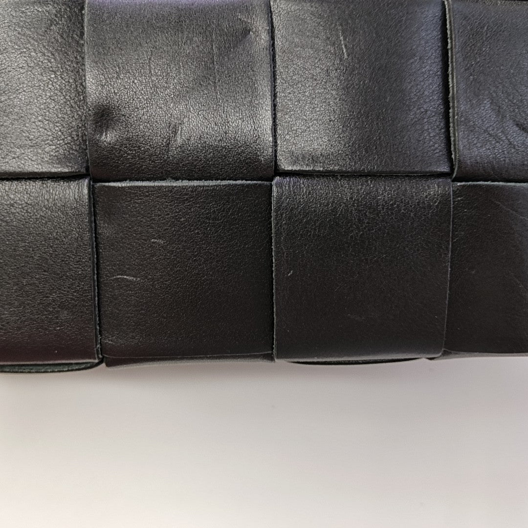 Brick Cassette Small Calfskin Black