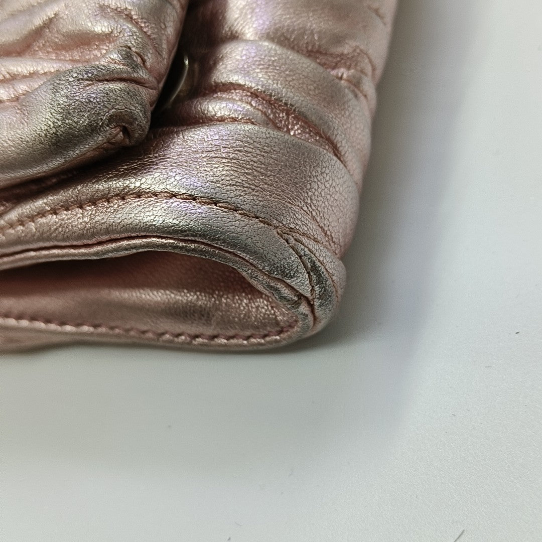 Quilted Lambskin Shoulder Bag Pink