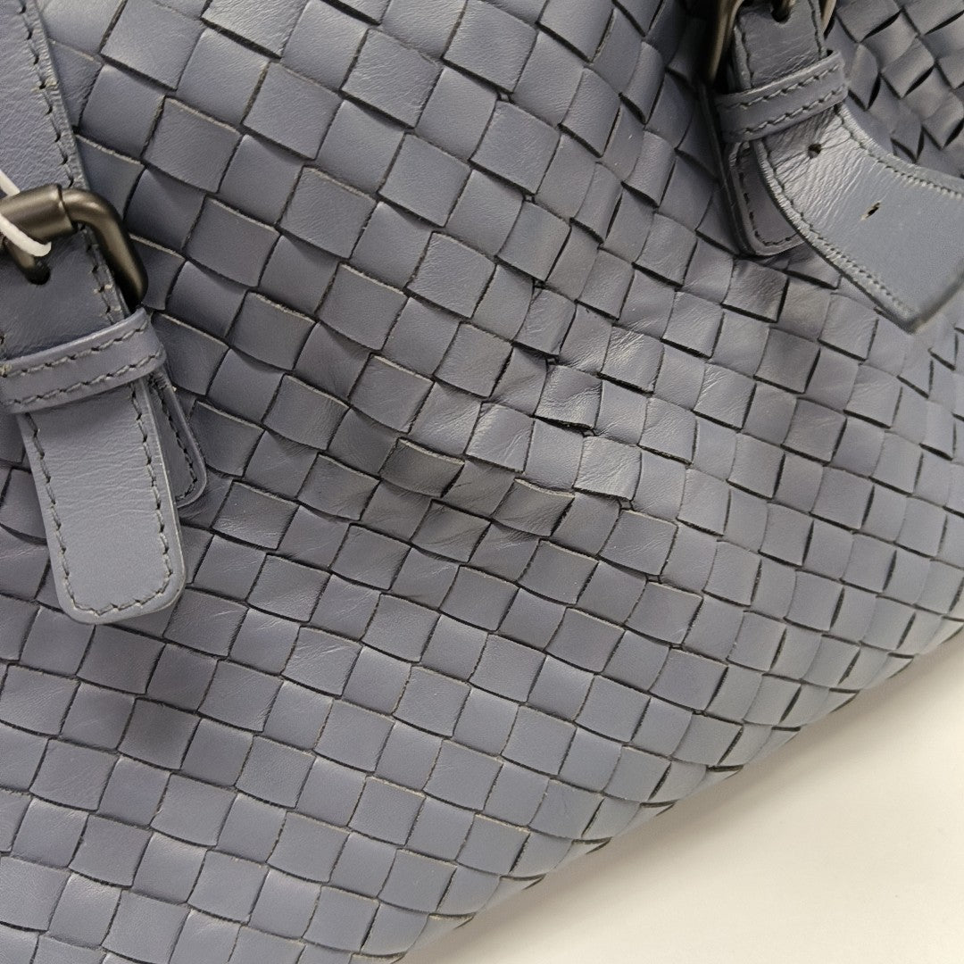 Calfskin Top Handle Bag Blue