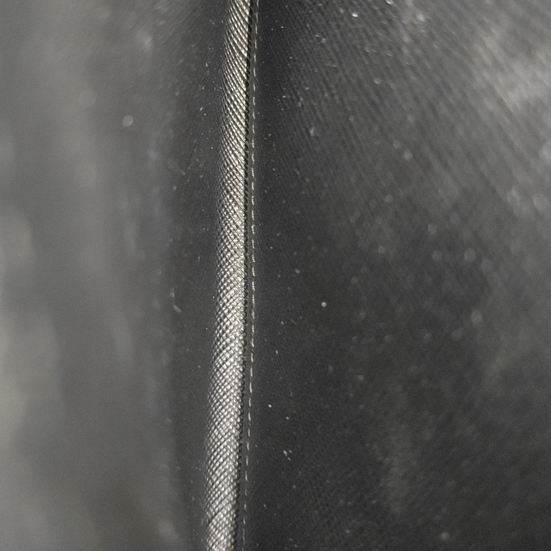 Saffiano Calfskin Clutch Black