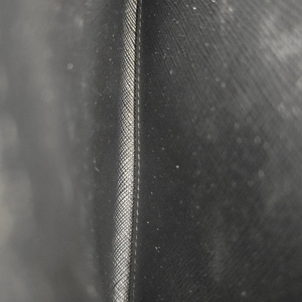 Saffiano Calfskin Clutch Black