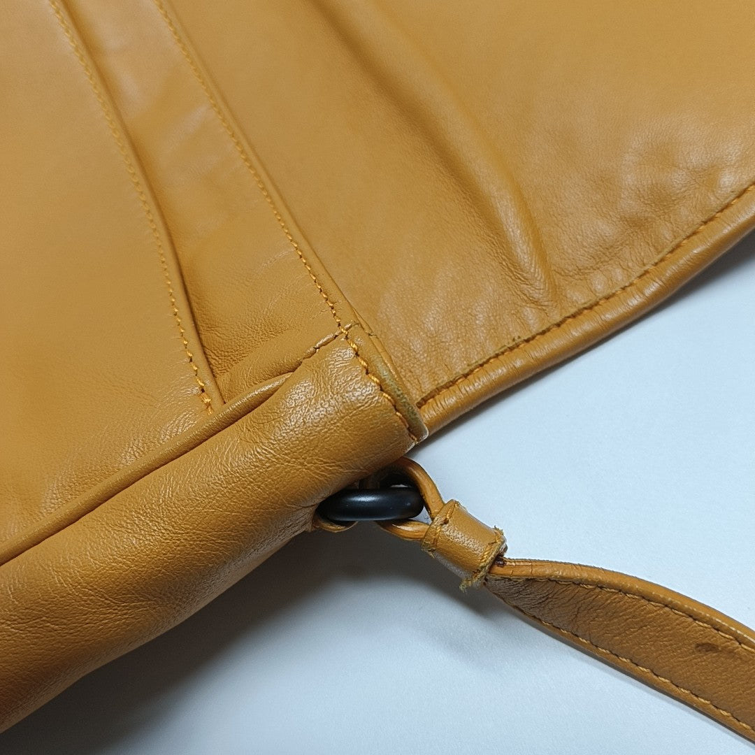 Calfskin Shoulder Bag Orange