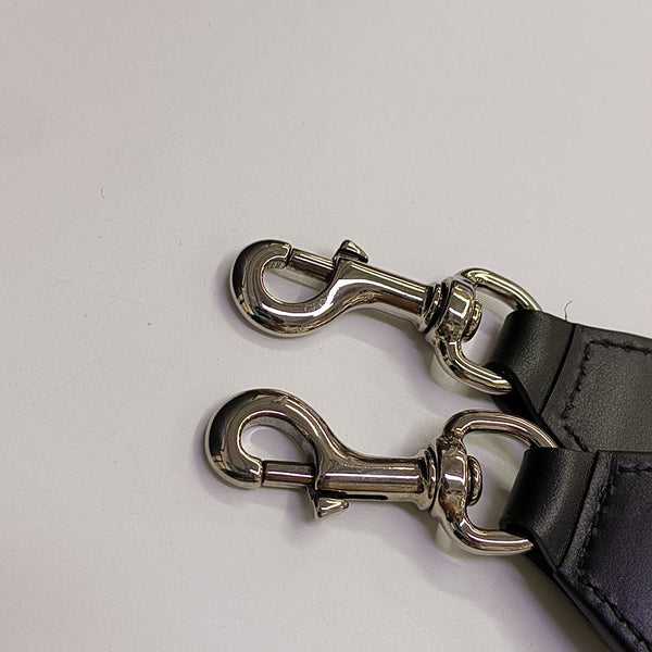 Monogram Calfskin Shoulder Bag Black