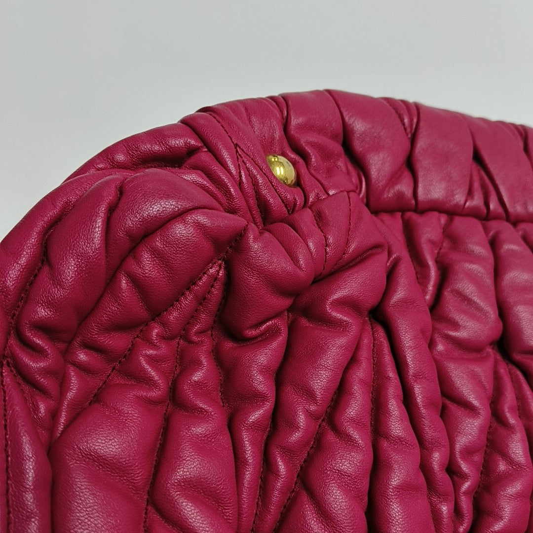 Quilted Lambskin Red