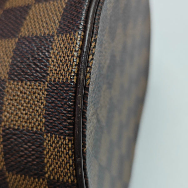 PAPILLON 30 Damier Ebene Coated Canvas Brown