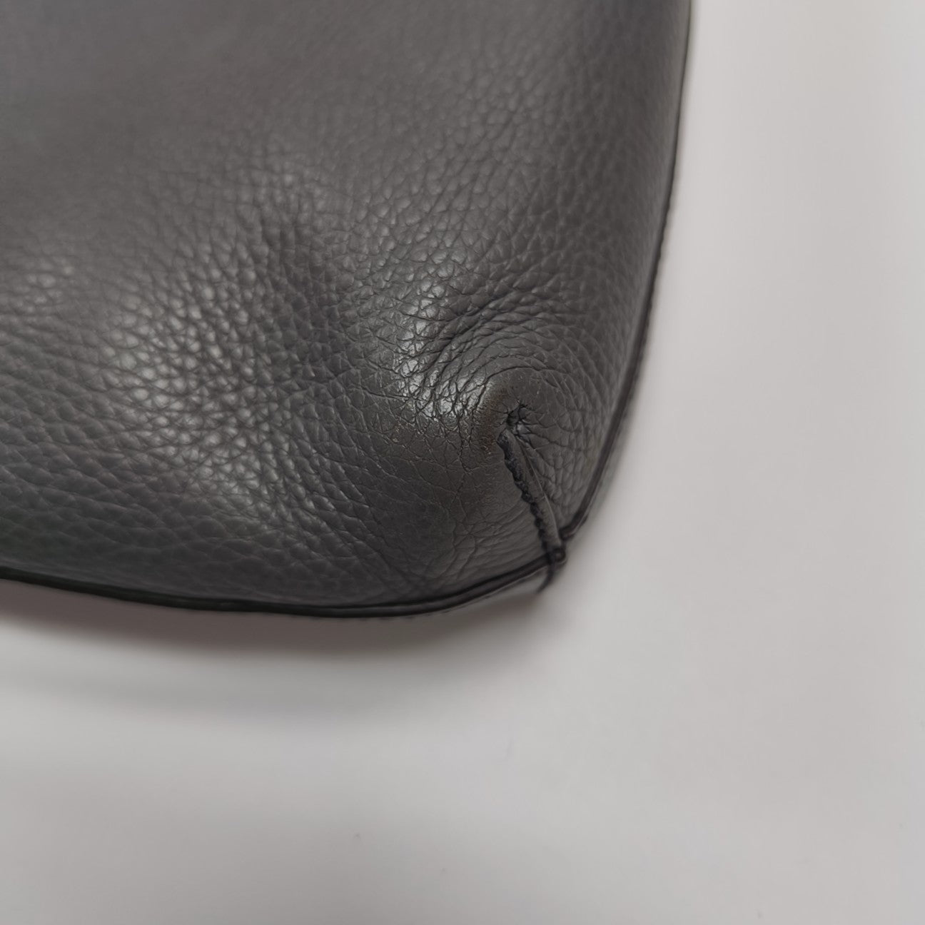 Calfskin Shoulder Bag Gray