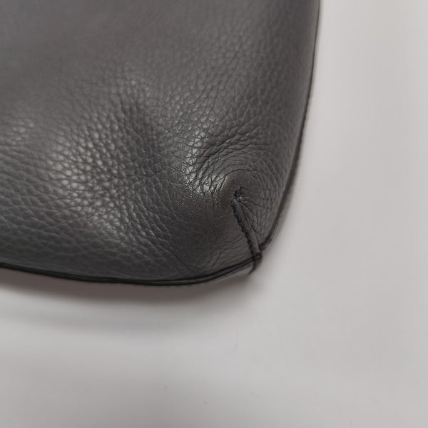Calfskin Shoulder Bag Gray
