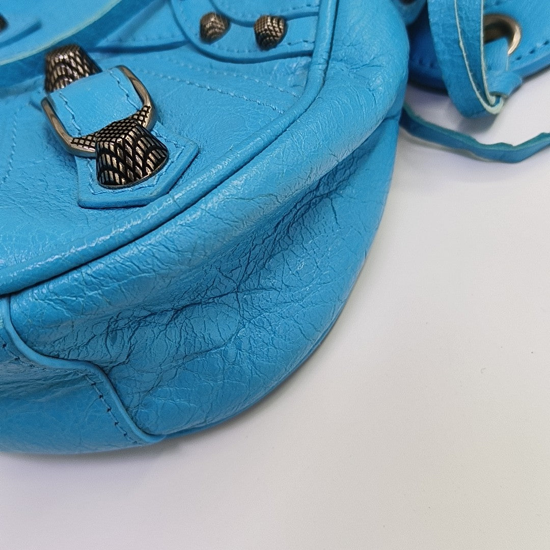 Le Cagole Mini Lambskin Blue