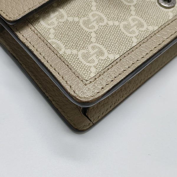 Dionysus Super Mini Monogram Coated Canvas Beige