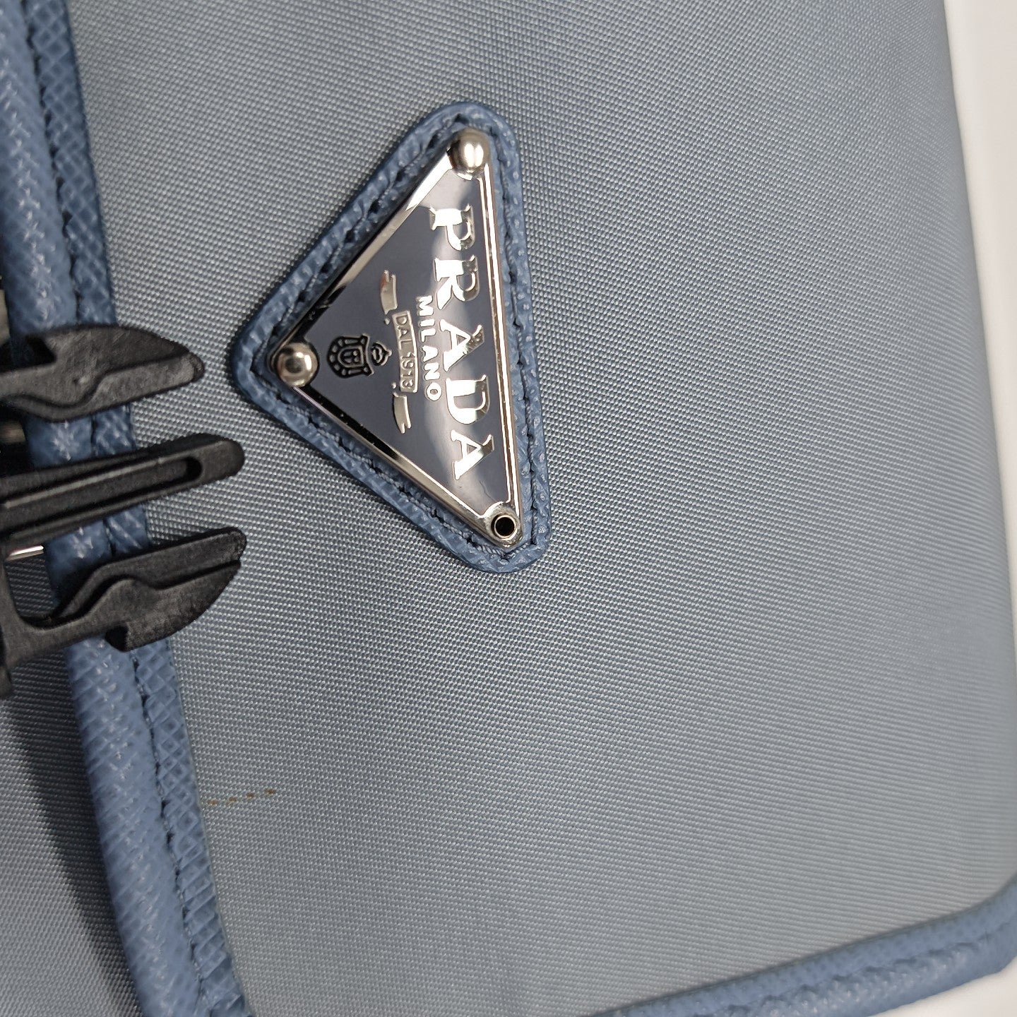 Fabric Shoulder Bag Blue