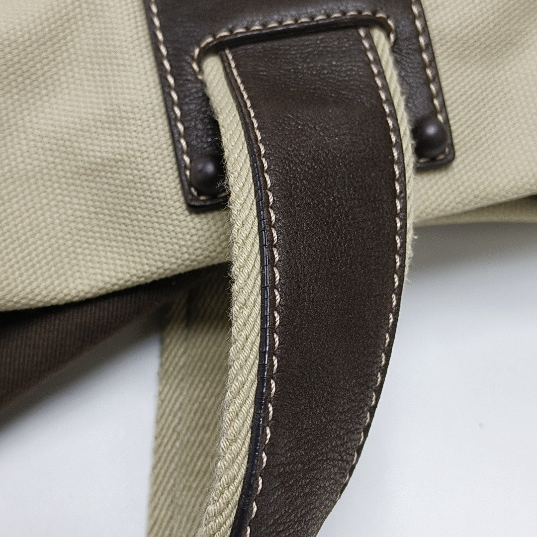 Canvas Shoulder Bag Beige