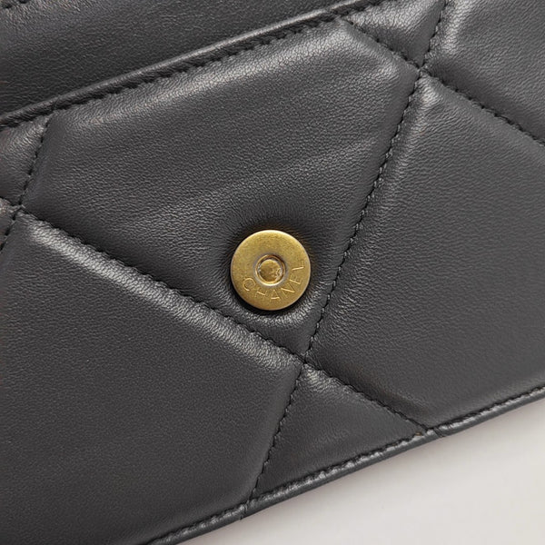 CHANEL 19 WOC Quilted Lambskin Gray