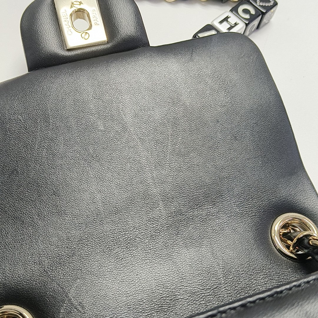 CLASSIC FLAP Mini Quilted Lambskin Black