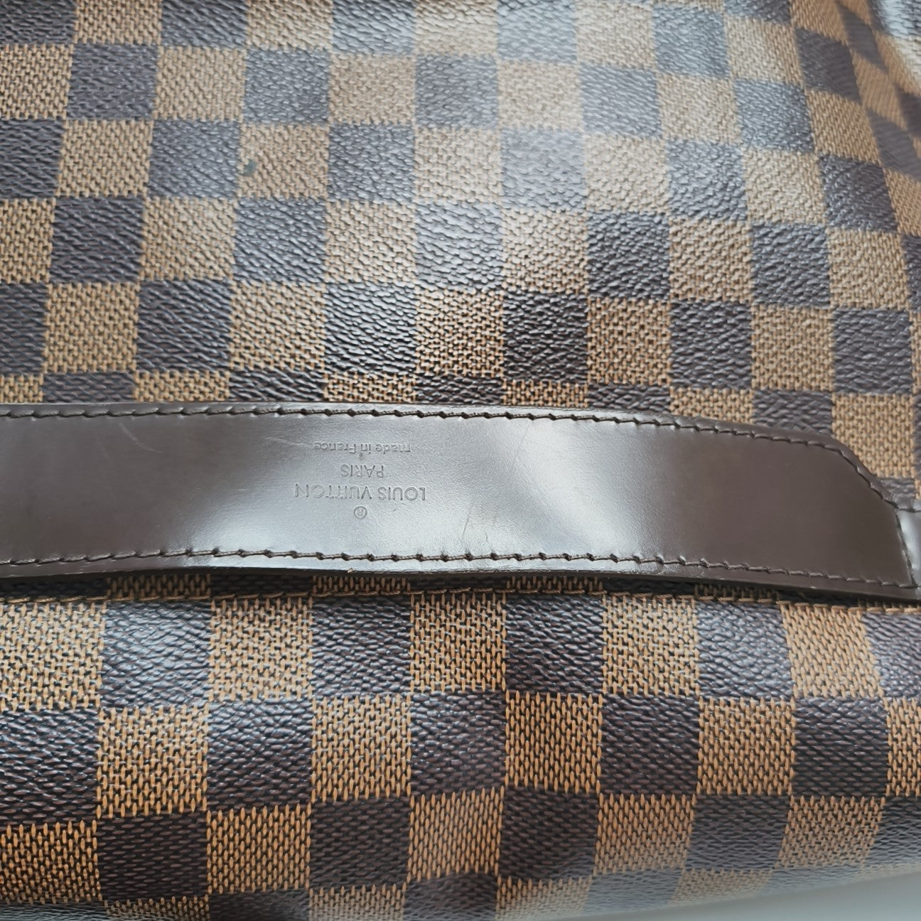 SHELTON MM Damier Ebene Coated Canvas Brown