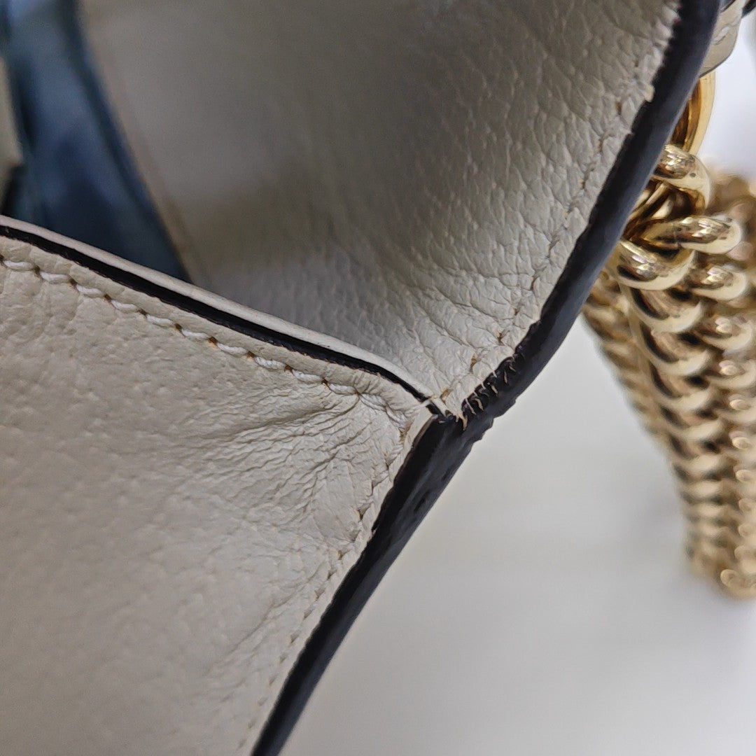 Padlock Small Calfskin White
