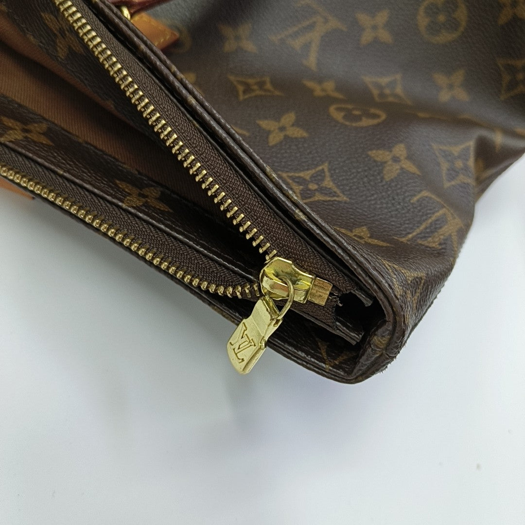 PIANO Monogram Coated Canvas Brown