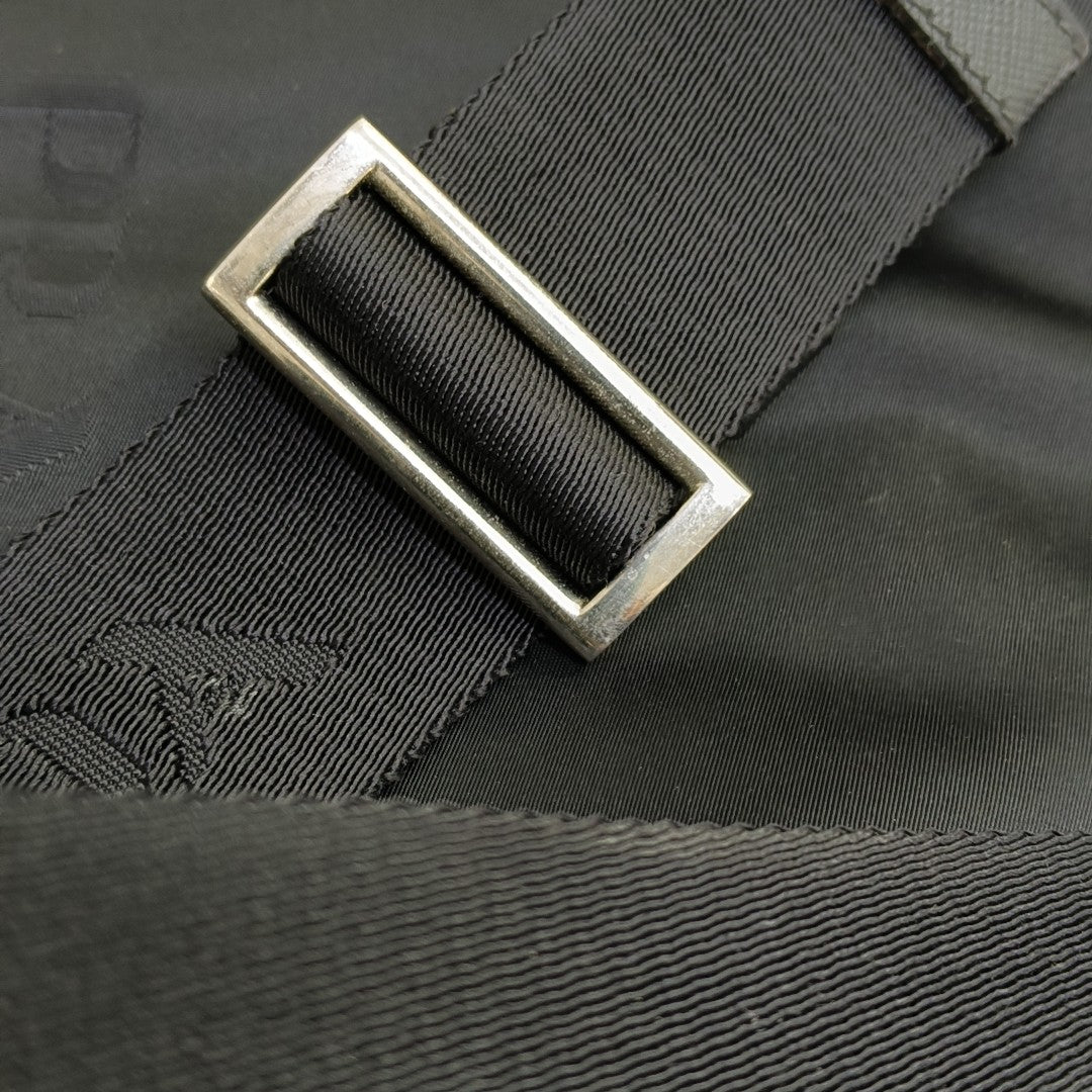 Nylon Shoulder Bag Black