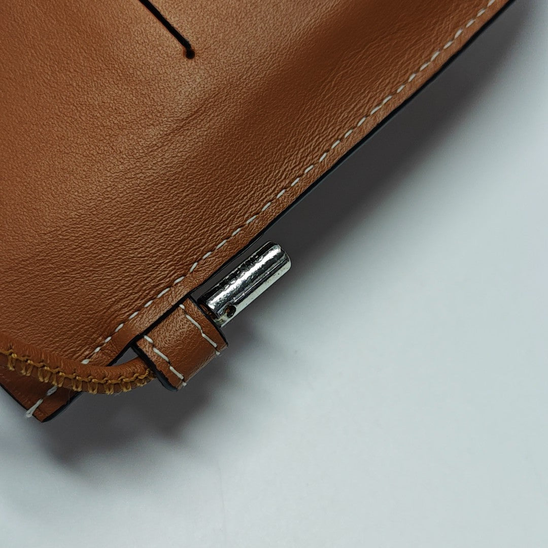 Calfskin Shoulder Bag Brown