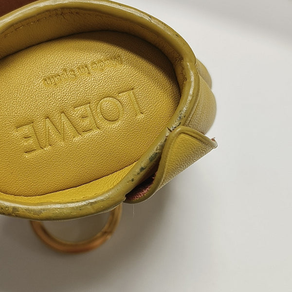 Animals Calfskin Yellow Coin Purse