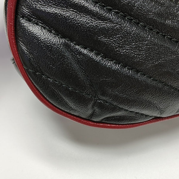 GG Marmont Super Mini Quilted Calfskin Black