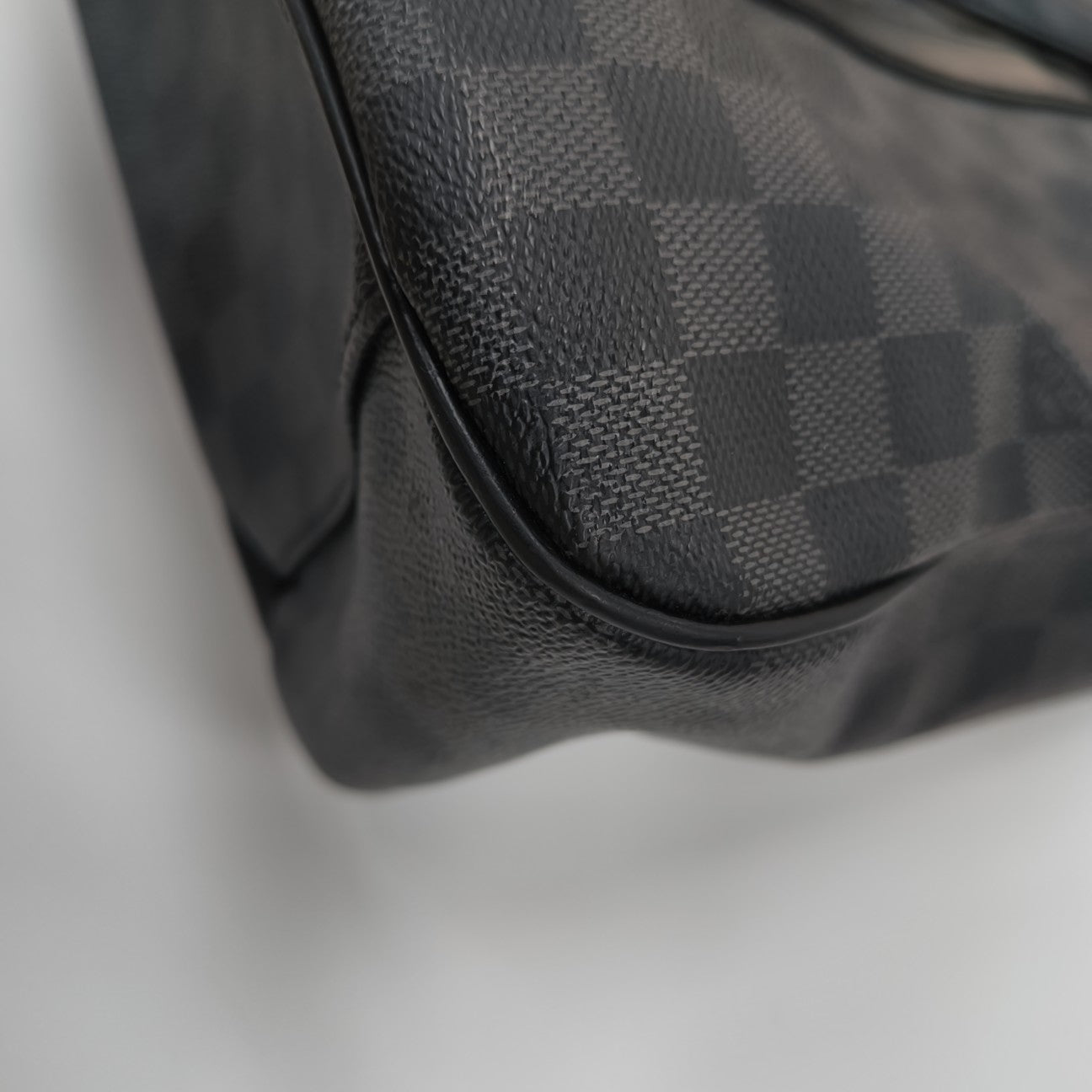 TADAO MM Damier Graphite Coated Canvas Gray