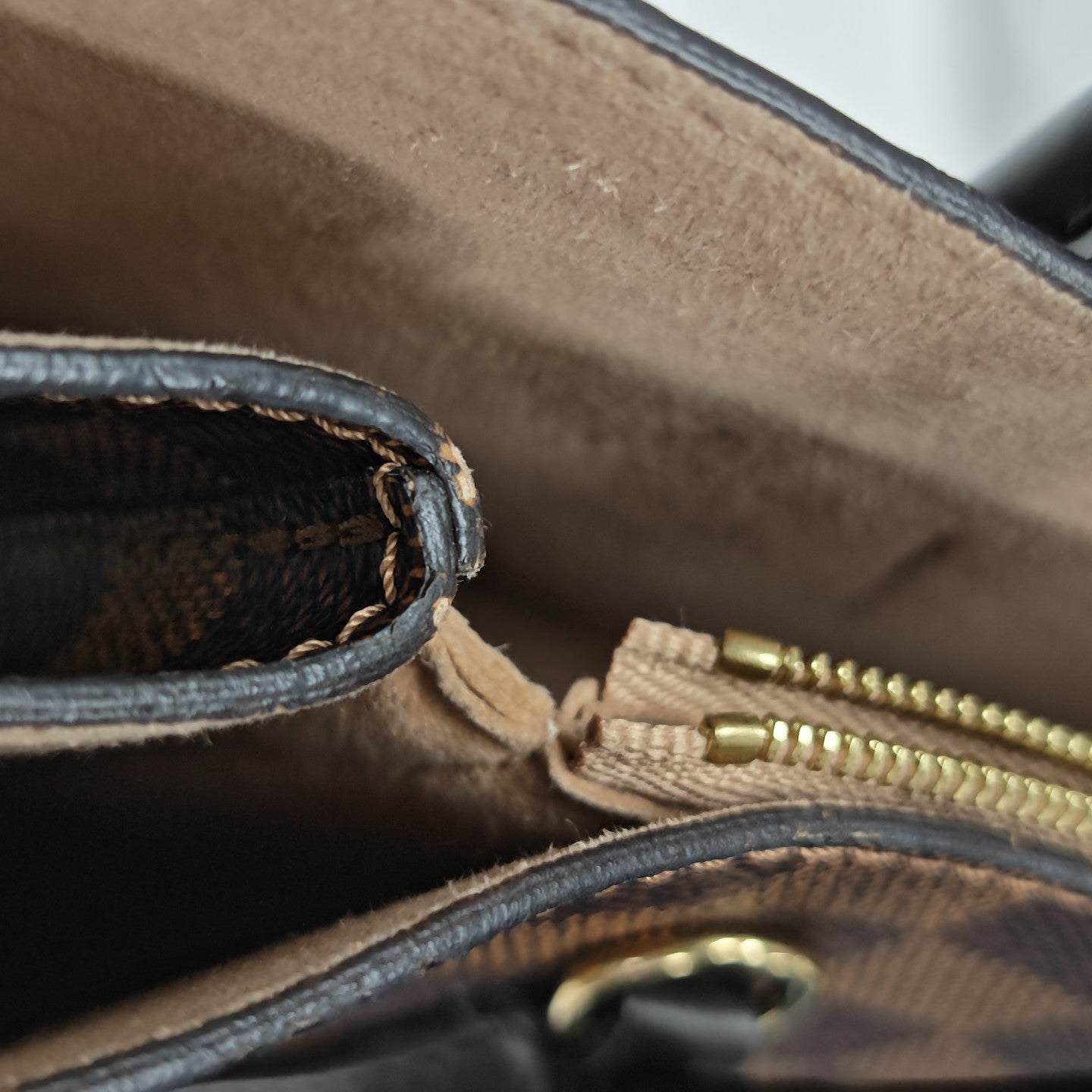 KENSINGTON BOWLING Damier Ebene Coated Canvas Brown