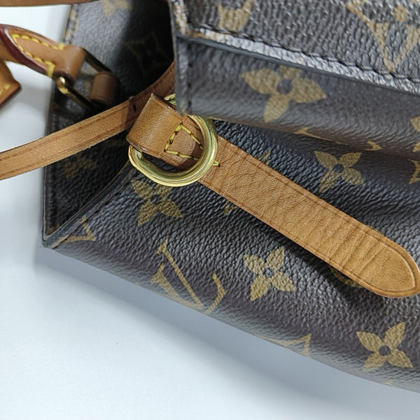MONTAIGNE Monogram Coated Canvas Brown