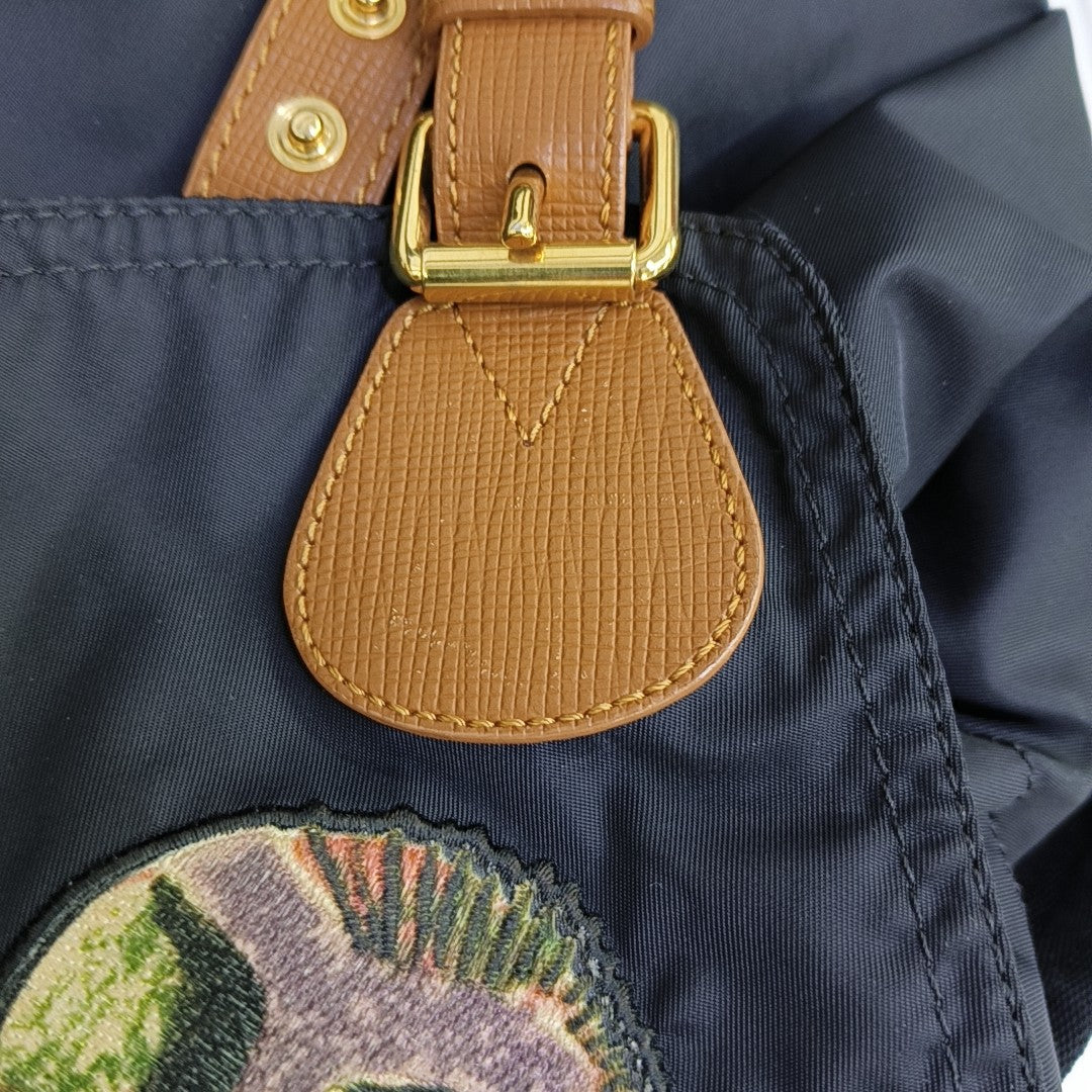 The Rucksack Medium Nylon Black