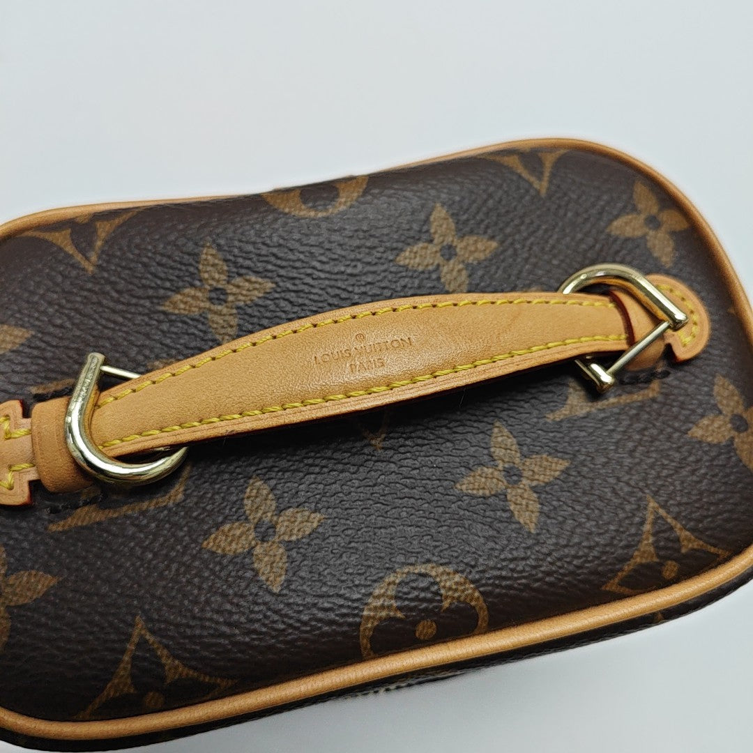 NICE Super Mini Monogram Coated Canvas Brown