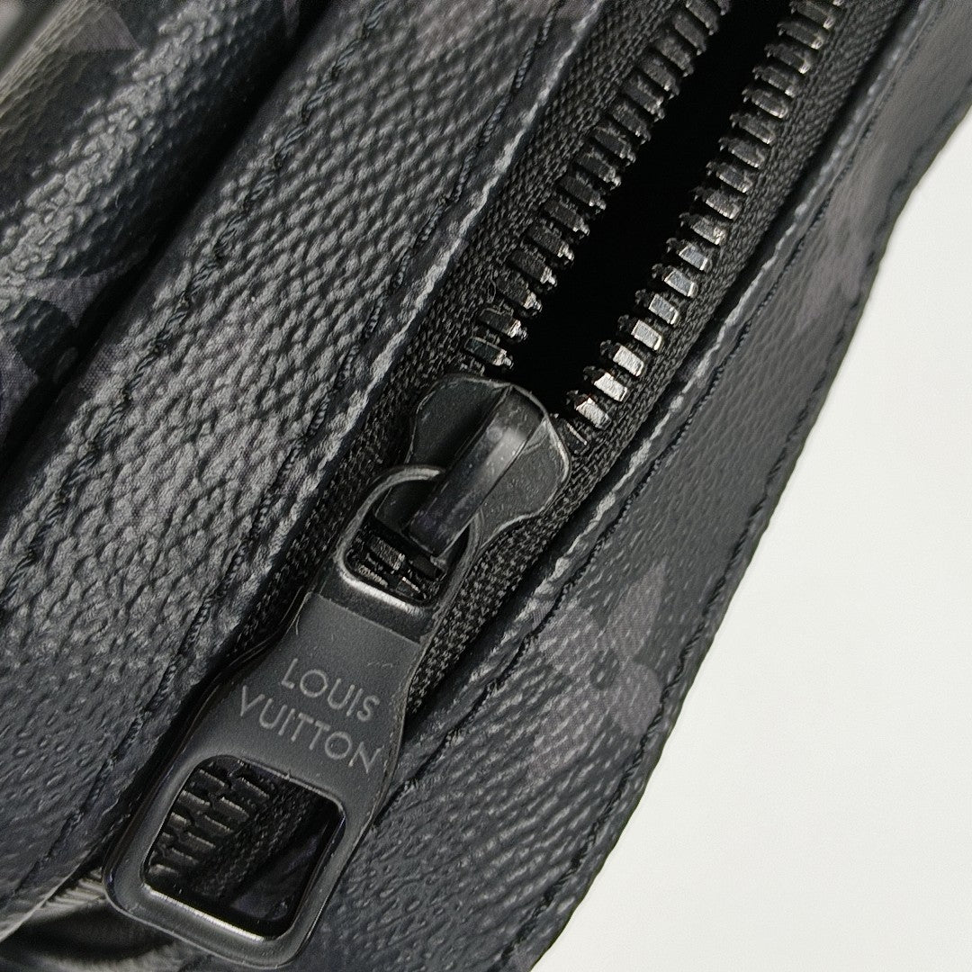 STEAMER Monogram Coated Canvas Black