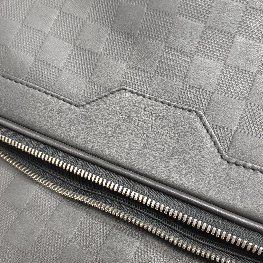CAMPUS Damier Graphite Calfskin Black