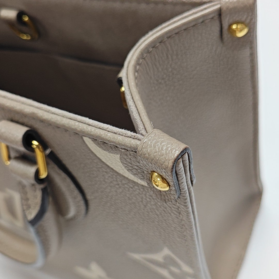 ONTHEGO PM Monogram Calfskin Gray