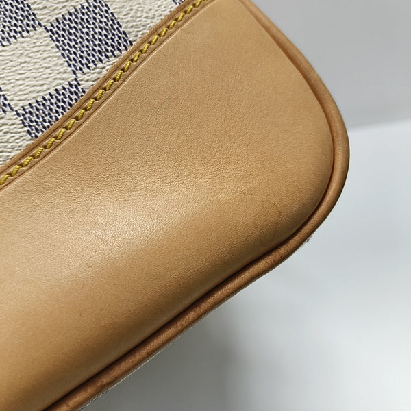 BERKELEY Damier Azur Coated Canvas White