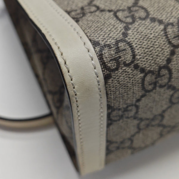Padlock Small Monogram Coated Canvas Beige