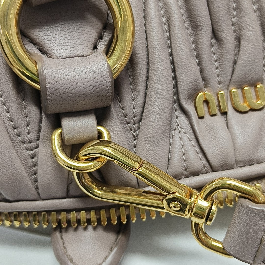 Madras Quilted Lambskin Pink