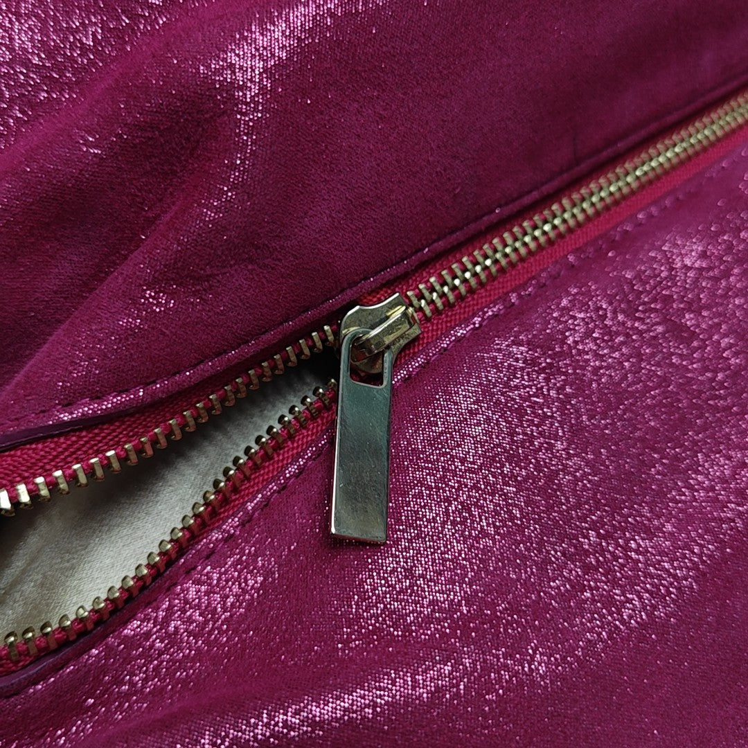 Fabric Crossbody Bag Red