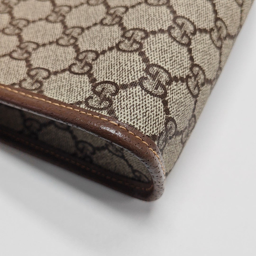 Ophidia Small Monogram Coated Canvas Beige