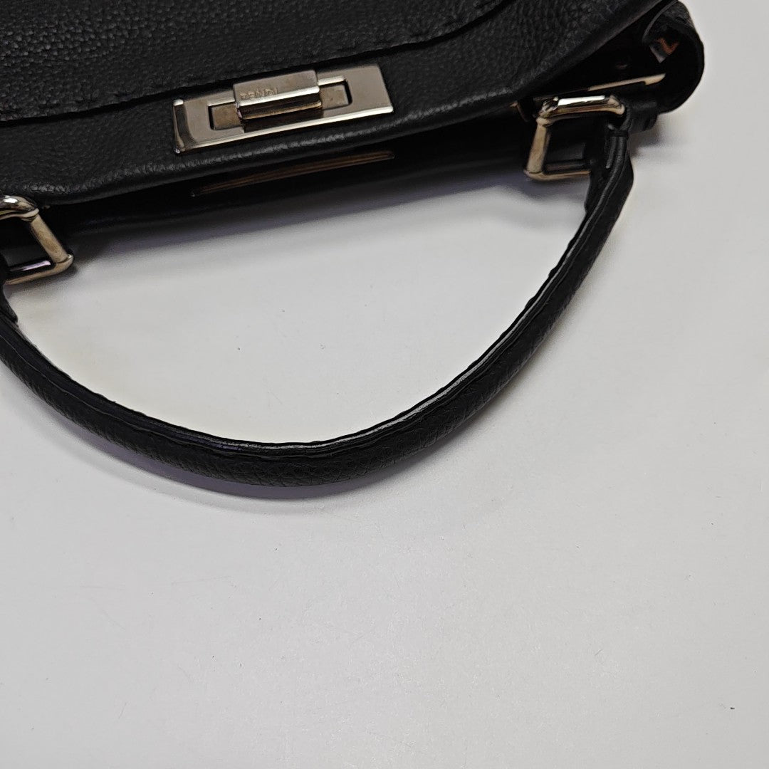 Peekaboo Medium Calfskin Black
