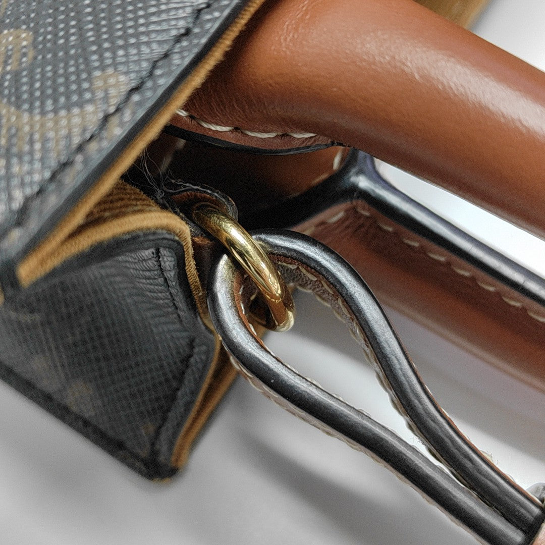 CABAS CELINE Mini Coated Canvas Brown