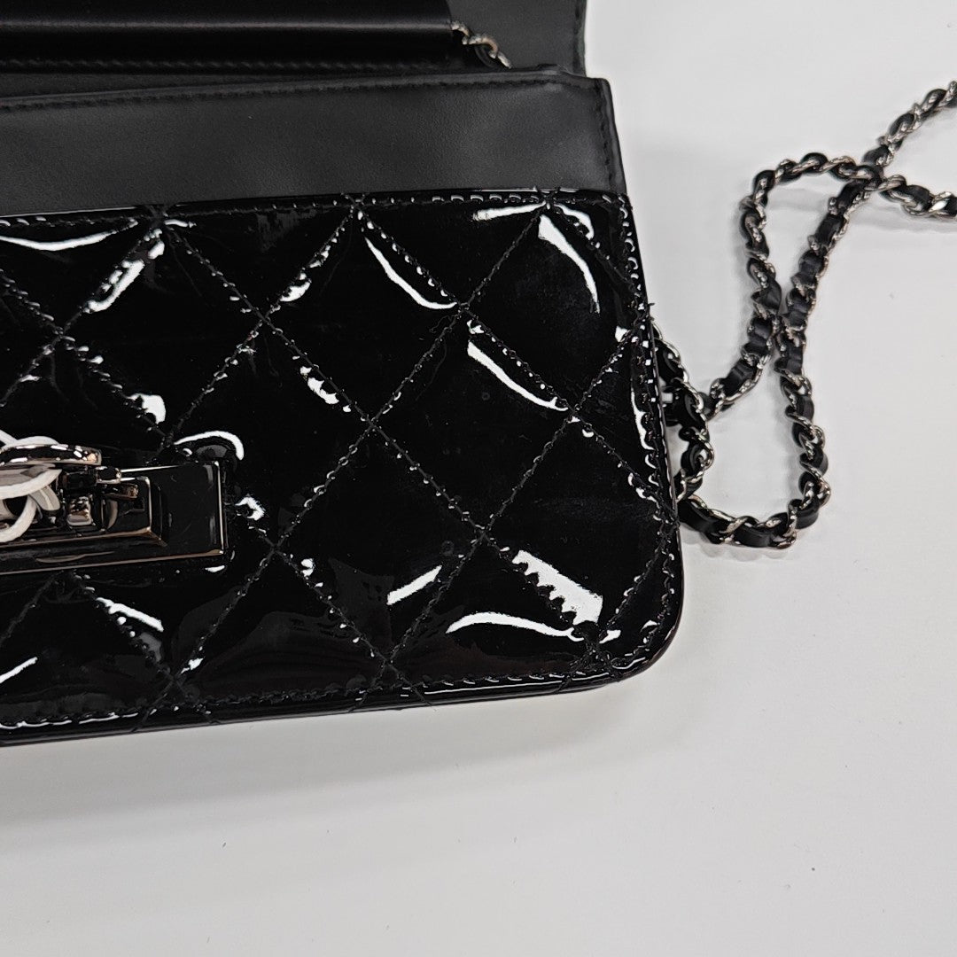 Quilted Calfskin Shoulder Bag Black