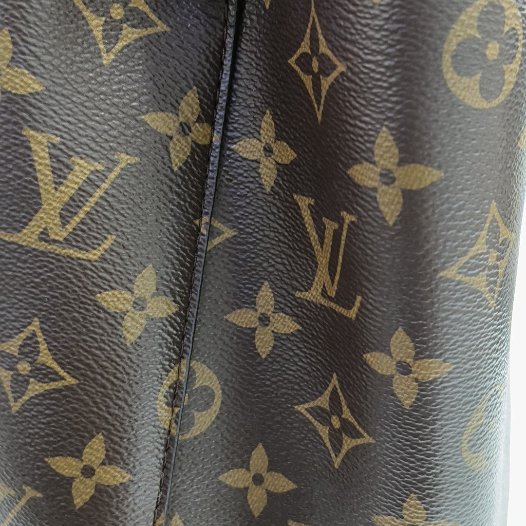 NÉONOÉ MM Monogram Coated Canvas Brown