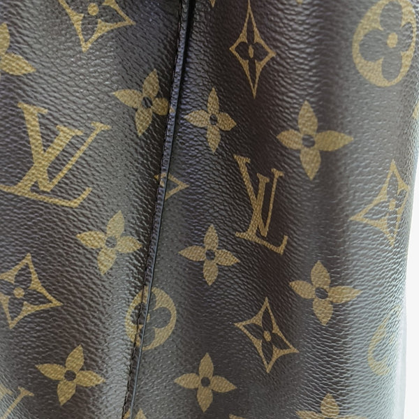 NÉONOÉ MM Monogram Coated Canvas Brown