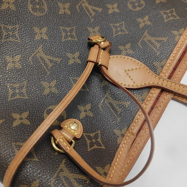 NEVERFULL MM Monogram Coated Canvas Brown