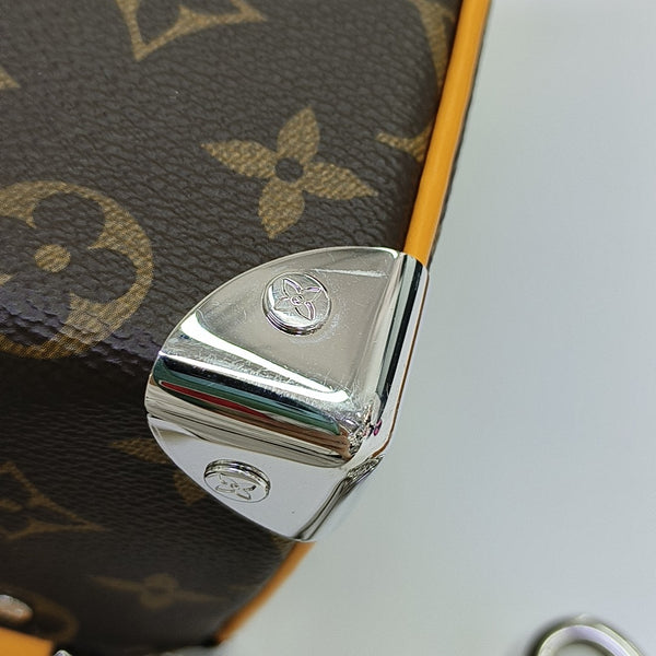 SOFT TRUNK Mini Monogram Coated Canvas Brown